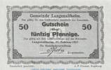 Notgeld De Notgeld Gemeinde Langenaltheim 3855.05.26 , 50 Pfennig Schein in kfr. von 1917 50 Pf. 1917 1 bis 1-