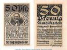 Notgeld Deutschland 50 Pfennig Schein Notgeld Stadt Stavenhagen , 50 Pfennig Kn.5 in kfr. von 1919 , Mecklenburg -