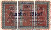 Notgeld 3 Scheine Düren , Notgeld Set mit 3 x 50 Pfennig in kfr. M/G 299.1.a-c , NRW 1921 -