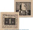 Kleingeld 1914-1922 DE 2 Scheine kpl. Notgeld Stadt Waldenburg 7660.15.215-216 , Set mit 2 Scheinen in kfr. o.D. -