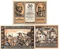 Serienscheine DE 3 Scheine kpl. Köln Dellbrücker Volksbank Notgeld M/G 719.1 b , Set mit 3 Scheinen in kfr. -