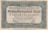 Großnotgeld Inflation Notgeld Plauen 100.000 Mark Notgeld Rat der Stadt Plauen , 100.000 Mark Schein in gbr. Keller 4330.c 1923 -