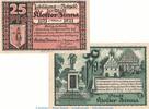 Notgeld DE 2 Scheine kpl. Notgeld Stadt Kloster Zinna 708.1 , Set mit 2 Scheinen in kfr. von 1920 , BB -