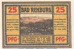 Serienscheine DE 25 Pf. Nr.1 Notgeld E. Bornemann & Co. Rehburg 1106.1 , 25 Pfennig Schein Nr.1 in kfr. 1921 -