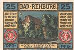 Serienscheine DE 25 Pf. Nr.2 Notgeld E. Bornemann & Co. Rehburg 1106.1 , 25 Pfennig Schein Nr.2 in kfr. 1921 -
