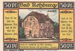 Serienscheine DE 50 Pf. Nr.2 Notgeld E. Bornemann & Co. Rehburg 1106.1 , 50 Pfennig Schein Nr.2 in kfr. 1921 -