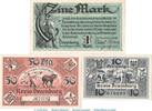 Serienscheine DE 3 Scheine kpl. 3 x Notgeld Kreisausschuß Dramburg 286.1 , Set mit 3 Scheinen in kfr. von 1920 -
