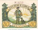 Seriennotgeld Deutschland Notgeld Neuhaus 50 Pf. FEHLDRUCK Notgeld Neuhaus am Rennweg 948.3.F , 50 Pfennig --Fehldruck-- in kfr. o.D. -
