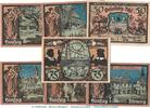 Serienscheine DE 7 Scheine kpl. Notgeld Stadt Grünberg 489.1 , Set mit 7 Scheinen in kfr. o.D. Schlesien -