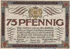 Serienscheine DE 75 Pf. Lingen , Notgeld 75 Pfennig Schein in kfr. M/G 803.3 , Niedersachsen 1921 -