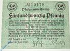 Kleingeld 1914-1922 DE 25 Pf. Notgeld Allenstein , 25 Pfennig Schein , Tieste 0045.10.02 , von 1917 , Ostpreußen Verkehrsausgabe -