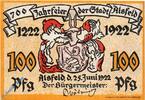 Serienscheine DE 1 Mk. Nr 2 Notgeld Alsfeld , 1 Mark Schein Nr 2 , Mehl Grabowski 16.1 , von 1922 , Hessen Seriennotgeld -
