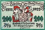 Serienscheine DE 2 Mk. Nr.2 Notgeld Alsfeld , 2 Mark Schein Nr 2 , Mehl Grabowski 16.1 , von 1922 , Hessen Seriennotgeld -
