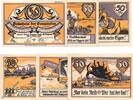 Notgeld De 6 Scheine kpl. Altenwerder und Finkenwerder , Notgeld Set mit 6 Scheinen in kfr. M/G 25.1.a -