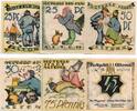Serienscheine DE 6 Scheine kpl. Altona Notgeld , M/G 30.2 Set mit 6 Scheinen in kfr. , von 1921 Hamburg -