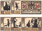 Serienscheine DE 6 Scheine kpl. Notgeld Stadt Apolda 36.2 , Schattenbilder Set mit 6 Scheinen in kfr. 1921 -
