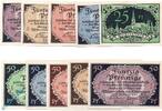 Serienscheine DE 10 Scheine kpl. 10 x Notgeld Stadt Aschersleben 50.1 , Set mit 10 Scheinen in kfr. von 1920 -