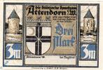 Serienscheine DE 3 Mk. Notgeld Attendorn , 3 Mark Schein , o. Bst , o. Kennummer , Mehl Grabowski 51.1 d , Westfalen Seriennotgeld -