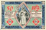 Notgeld De R.2 Scheck 2 Notgeld Bad Neuenahr , 50 Pfennig Schein , Reihe 2 Scheck 2 , Mehl Grabowski 938.2 , von 1922 , Rheinland Seriennotgeld -