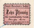 Notgeld De 10 Pf. Bernstadt , Notgeld 10 Pfennig Schein in kfr. Tieste 0550.05.30 , Schlesien o.D. -