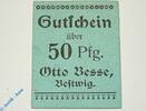Notgeld De 50 Pf. Notgeld Bestwig , Otto Besse , 50 Pfennig Schein , Tieste 0560.05.04.A , Westfalen Verkehrsausgabe -