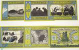 Serienscheine DE 6 Scheine kpl. Notgeld Bismark , Set mit 6 Scheinen , Mehl Grabowski 109.1 / 2 , von 1921 , Sachsen Anhalt Serien Notgeld -