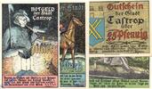 Serienscheine DE 4 Scheine kpl. Stadt Castrop Rauxel , Set mit 4 Scheinen in kfr. Mehl Grabowski 223.1 -
