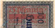 Seriennotgeld Deutschland Notgeld Düren 75 Pf. Li. Notgeld Düren , 75 Pfennig linkes Drittel , Mehl Grabowski 299.1 a , von 1920 , Westfalen Seriennotgeld -