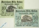 Notgeld DE 2 Scheine kpl. Notgeld Dannefeld , Set mit 2 Scheinen , Mehl Grabowski 256.1 , von 1921 , Sachsen Anhalt Serien Notgeld -