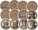 Notgeld DE 12 Scheine kpl. Eckartsberga , Notgeld Set mit 12 Scheinen in kfr. M-G 305.4-5 , SA von 1921 -