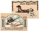 Notgeld De 2 Scheine kpl. Notgeld Eggenfelden , Set mit 2 Scheinen in kfr. Mehl Grabowski 310.1 , von 1921 , Bayern Seriennotgeld -