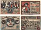 DE 4 Scheine kompl. Notgeld Eisbergen , Set mit 4 Scheinen in kfr. Mehl Grabowski 317.1 , von 1921 , Westfalen Seriennotgeld -
