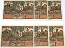 Serienscheine DE 6 Scheine kpl. Notgeld Stadt Eisenach , 320.3 , L.U.T.H.E.R. Set mit 6 Scheinen in kfr. o.D. -