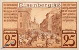 Notgeld DE 25 Pf. Notgeld Eisenberg , 50 Pfennig Schein in kfr. Mehl Grabowski 322.5 , von 1921 , Thüringen Seriennotgeld -