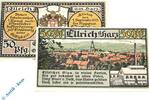 Seriennotgeld Deutschland 2 Scheine kompl. Notgeld Ellrich a. Harz , Satz mit 2 Scheinen , Mehl Grabowski 331.1 von 1921 TH -