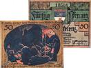 Seriennotgeld 50 Pf. Nr.3 Notgeld Erkelenz , 50 Pfennig Schein Nr 3 in kfr. Mehl Grabowski 348.1 , von 1921 , Westfalen Seriennotgeld -
