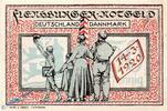 Serienscheine DE 50 Pf. Notgeld Flensburg , mit Aufruck Rs , 50 Pfennig Schein in kfr. Mehl Grabowski 369.2 , von 1920 , Schleswig Holstein Seriennotgel -