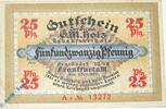 Serienscheine DE 25 Pf. -A- Notgeld Frankfurt , G. M. Holz , 25 Pfennig Schein A , Wolfseck , Mehl Grabowski 374.1 , von 1921 , Hessen Serien Notgeld -