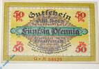 Serienscheine DE 50 Pf. -G- Notgeld Frankfurt , G. M. Holz , 50 Pfennig Schein G , Golem , Mehl Grabowski 374.2 , von 1921 , Hessen Serien Notgeld -