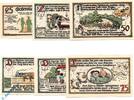 Serienscheine DE 6 Scheine kpl. Gatersleben Notgeld M/G 409.1 , Wilhelm Busch Set mit 6 Scheinen in kfr. -