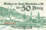 Notgeld De 50 Pf. Gemünden , Notgeld 50 Pfennig Schein in kfr. Tieste 2170.05.05 , Bayern o.D. -