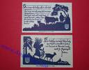 Serienscheine DE 2 Scheine kpl. Notgeld Nöschenrode , Satz mit 2 Scheinen , Mehl Grabowski 980.7 , von 1921 , Sachsen Anhalt Seriennotgeld -