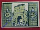 Notgeld De 25 Pf. Notgeld Glatz , Schlesien , Polen Klodzko , Einzelschein 25 Pfennig hellgrün , böhmisches Tor , Seriennotgeld , 431.4 , von 1921 -