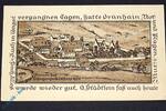 Serienscheine DE 5 Mk. Grünhain , Notgeld 5 Mark Schein in kfr. M/G 491.1 , Sachsen von 1917 -