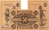 Serienscheine DE 3 Scheine kpl. Notgeld Hamburg , Alte Diele , Set mit 3 Scheinen , Mehl Grabowski 515.3 , Hamburg Seriennotgeld -