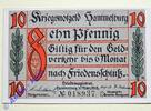 Notgeld De Notgeld Hammelburg , Bayern , Einzelschein über 10 Pfennig , Tieste 2785.10.3 , von 1918 , Verkehrsausgabe -