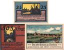Serienscheine DE 3 Scheine kpl. Notgeld der Handelskammer Harburg 579.1 , Set mit 3 Scheinen in kfr. -