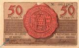 Notgeld DE 50 Pf. Amtsgemeinde Horn Lippe , 50 Pfennig Schein in kfr. M/G 629.1 -