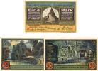 Serienscheine DE 3 Scheine kpl. Notgeld Horn , Set mit 3 Scheinen in kfr. Mehl Grabowski 629.3 , Westfalen Seriennotgeld -