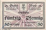 Notgeld DE 50 Pf. Notgeld der Stadt Idar 3170.10.01 , 50 Pfennig Schein in kfr. o.D. -